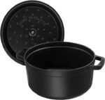 Staub Cocotte rund 28 cm, 6,7 l, Gusseisen Schwarz