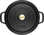 Staub Cocotte rund 28 cm, 6,7 l, Gusseisen Schwarz