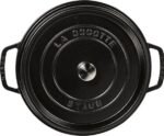 Staub Cocotte rund 28 cm, 6,7 l, Gusseisen Schwarz